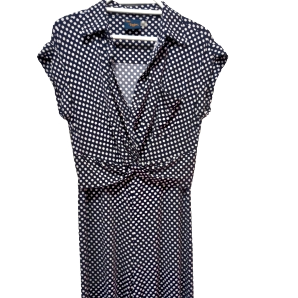 Just...Taylor, Polka Dot Jumpsuit, Navy Blue, Size 10, Excellent Condition.